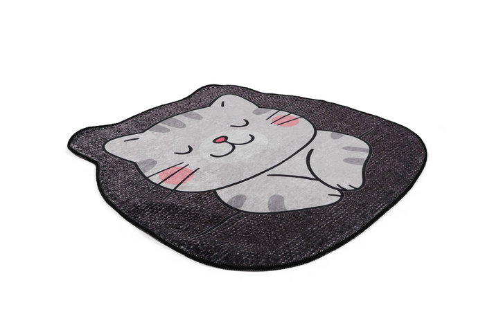 Mijölnir Neko Alfombrilla de baño Gris 100x100 cm